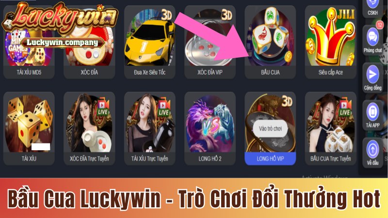 Bầu Cua Luckywin