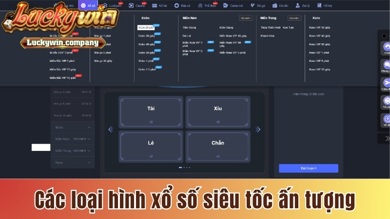 Các loại hình xổ số siêu tốc ấn tượng