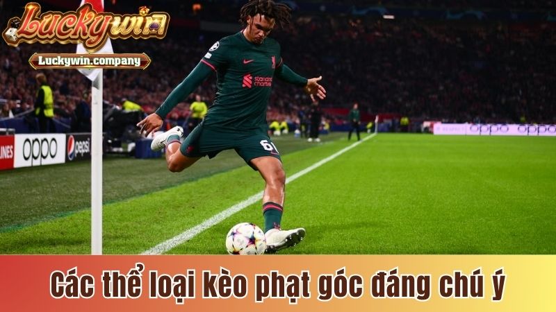 Các thể loại kèo phạt góc đáng chú ý