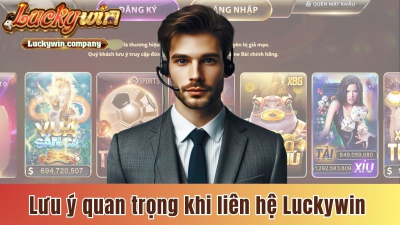 Một số điểm đáng quan tâm khi liên hệ Luckywin