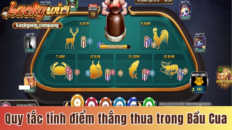 Quy tắc tính điểm thắng thua trong Bầu Cua cực dễ