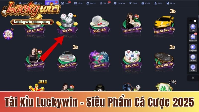 Tài Xỉu Luckywin